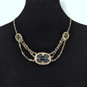 Vintage Monet Dainty Rhinestone Necklace